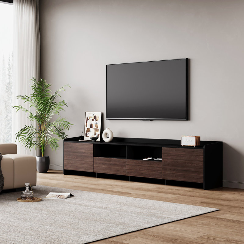 Eratial TV Stand Media Console for Tvs up to 85'' with Storage Drawer and Cabinet