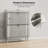 Shoe Storage Cabinet with 2 Flip Drawers,Freestanding Shoe Rack Organizer,Gray Wood