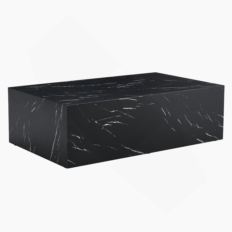 Black Marble Texture MDF Coffee Table