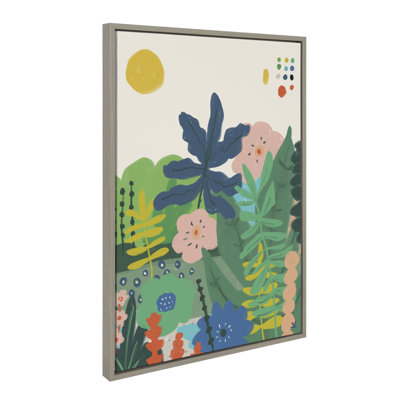 «Zen Garden 1» par Kelly Knaga, reproduction d'art sur toile encadrée