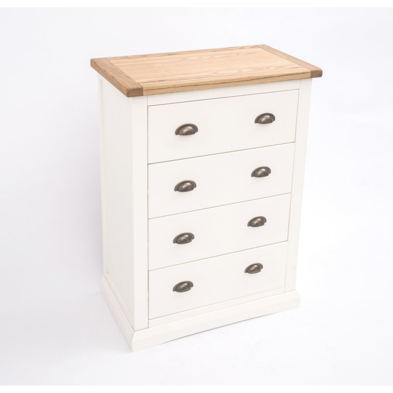 70cm W 4 - Drawer Chest of Drawers, Off White