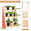 Support pour plante rectangulaire à plusieurs niveaux Jasiah