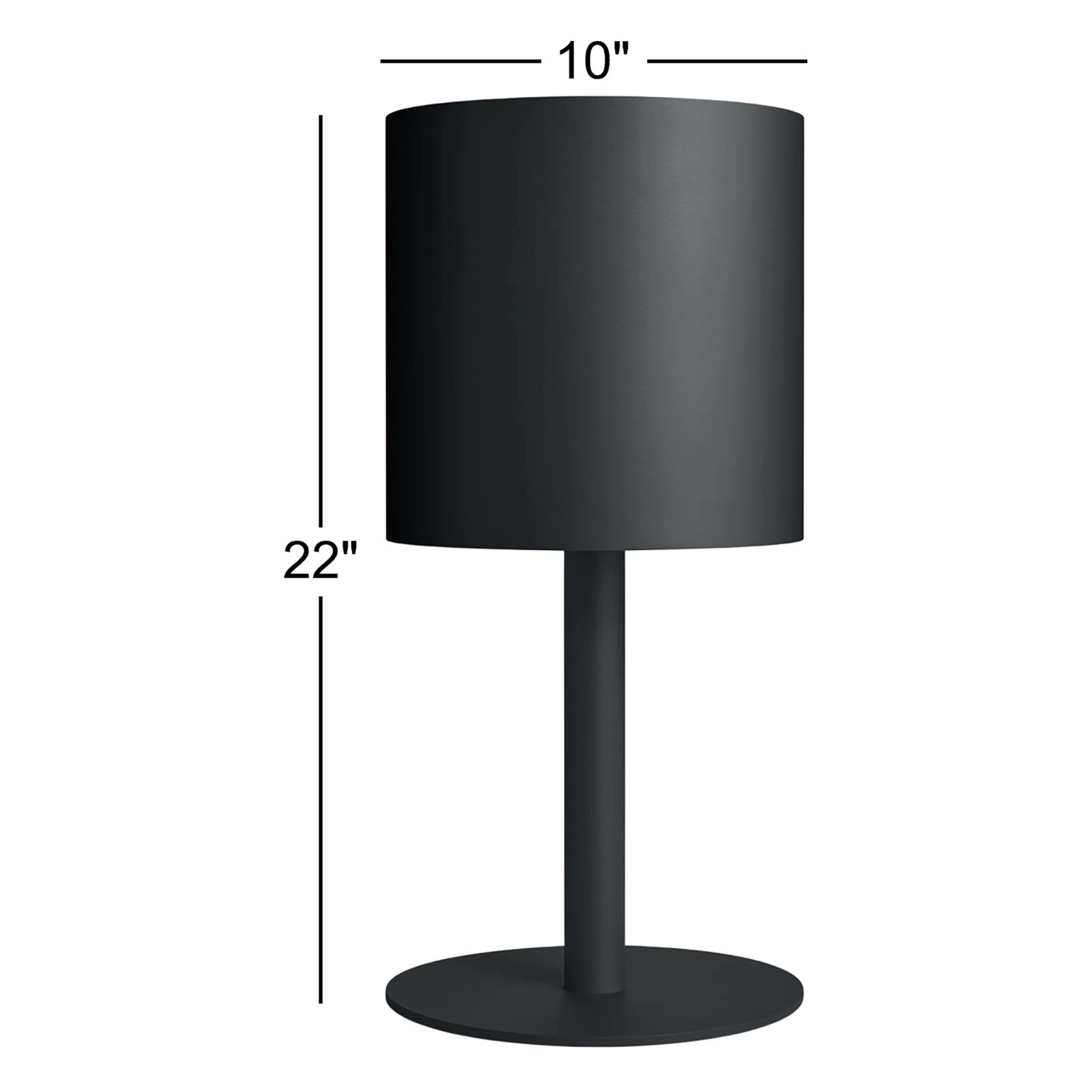 Plot Pot Planter, Oblivion, 22" H x 10" W x 10" D