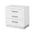 Janata Queen 3PC Bedroom Set Milky White-932156124-932156123