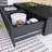 Modern White Rectangular LED Lights Coffee Table With 2 Drawers-1911308604