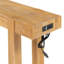 Console rustique minimaliste avec tiroir caché, prise de courant latérale et fabrication en bois durable pour les entrées et les salons-827167504