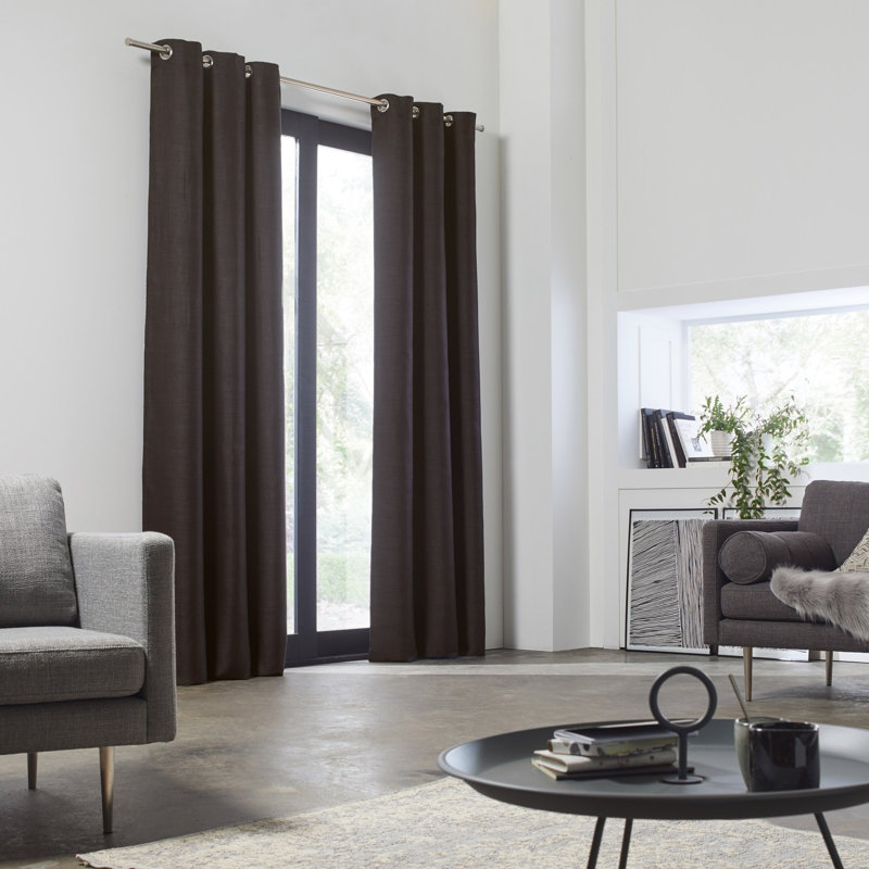 Heater Blackout Single Curtain Panel, 145 W x 280 D cm, White