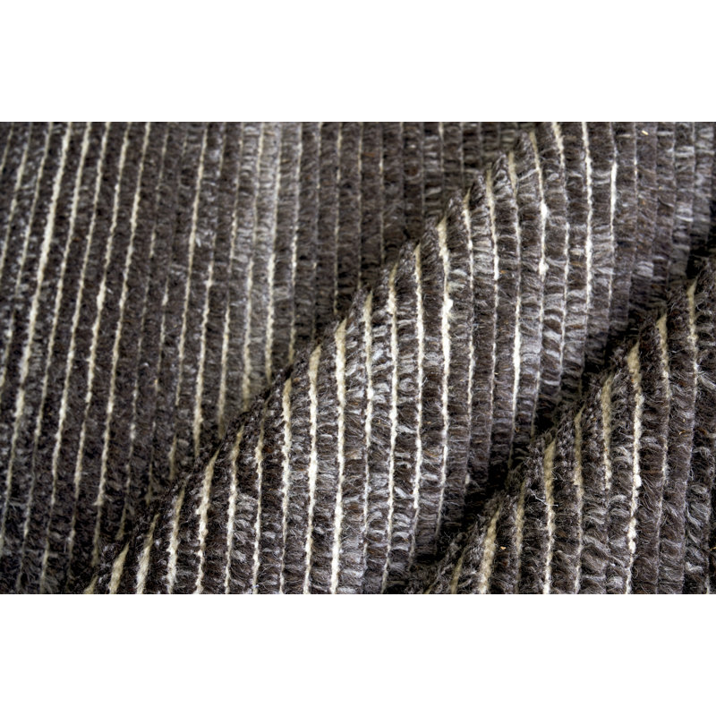 Kaza Wool Striped Area Rug, Rectangle 2' x 3'