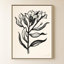 «Ink Flower I Cream» par Sara Zieve Miller - Impression sur toile