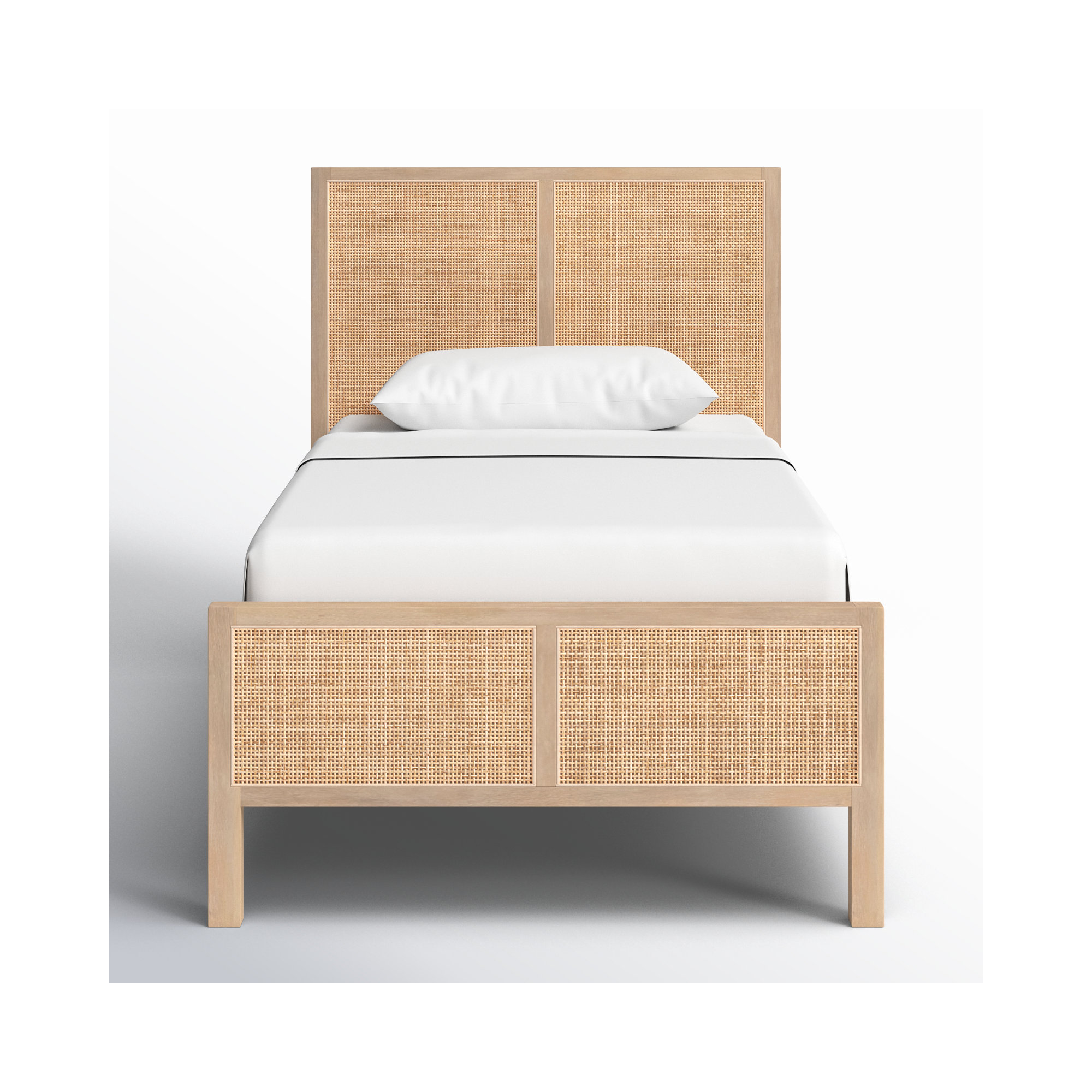 Nellie Cane Bed, Twin, Natural