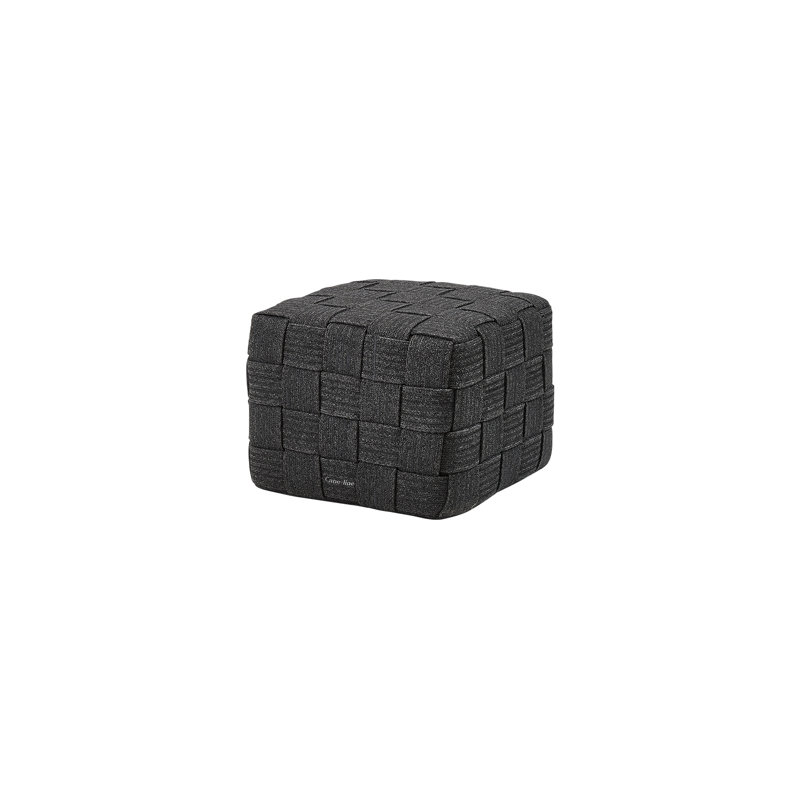 Cube Outdoor Ottoman, Dark Gray