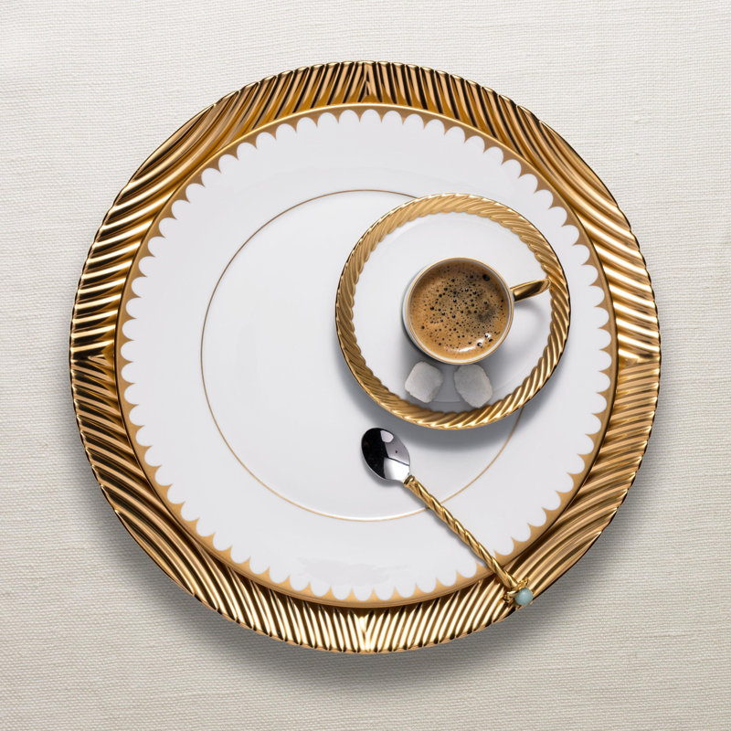 Corde Gold Espresso Cup & Saucer (Set of 2)
