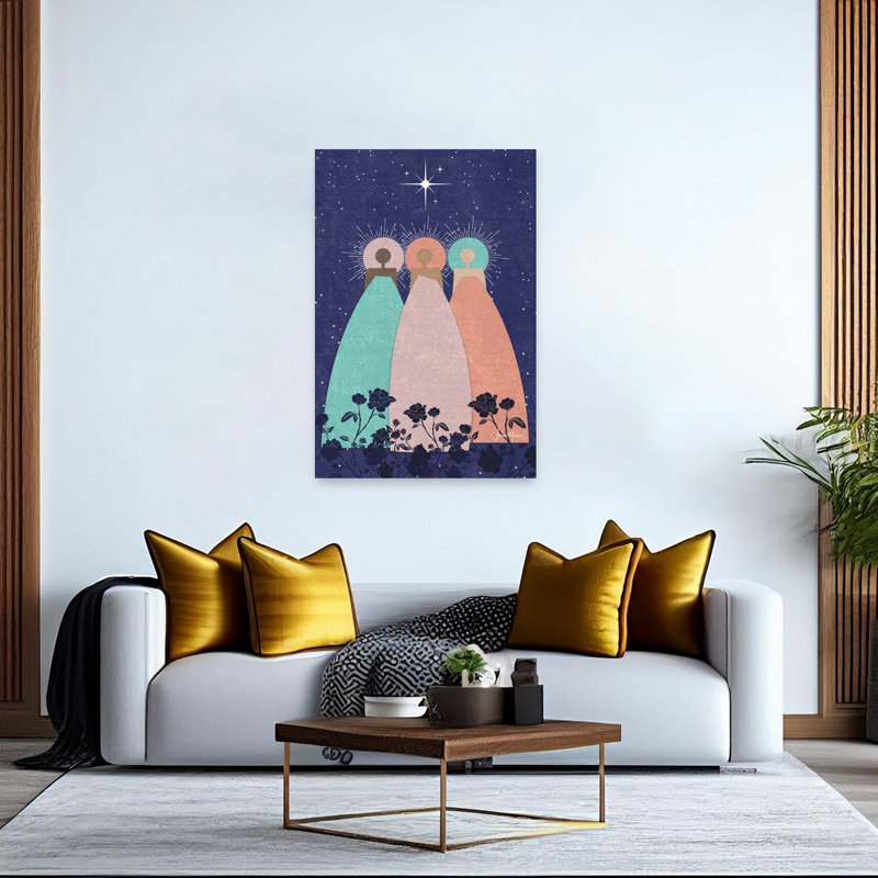 Impression d'art mural abstrait Magi Under Guiding Star, H 60 po x l 40 po