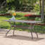 Table de patio rectangulaire de 68 po