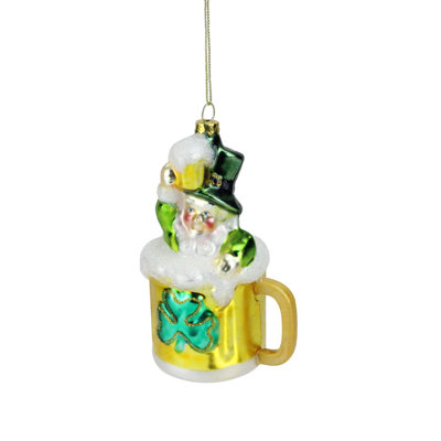 Ornement de Noël en verre 5 po