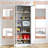 Metal Kitchen Pantry Cabinet - 72" Tall Storage With 5 Adjustable Shelves Freestanding Cabinet For Kitchen/Pantry/Bathroom