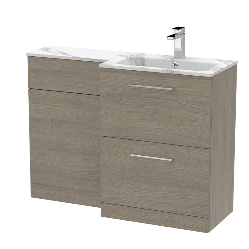 Arno 1105 mm Bathroom Vanity, Solace Oak