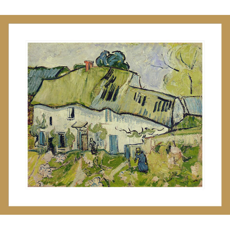 «The Farm in Summer» par Vincent van Gogh, impression giclée encadrée, H 23,5 po x l 27,08 po