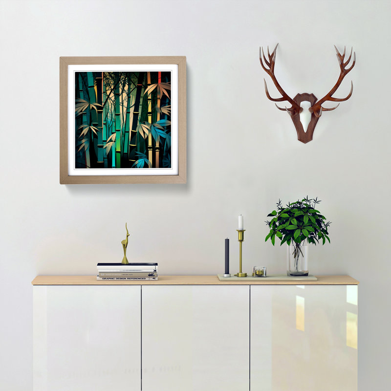 Single Picture Frame Print on Wood, Oak
