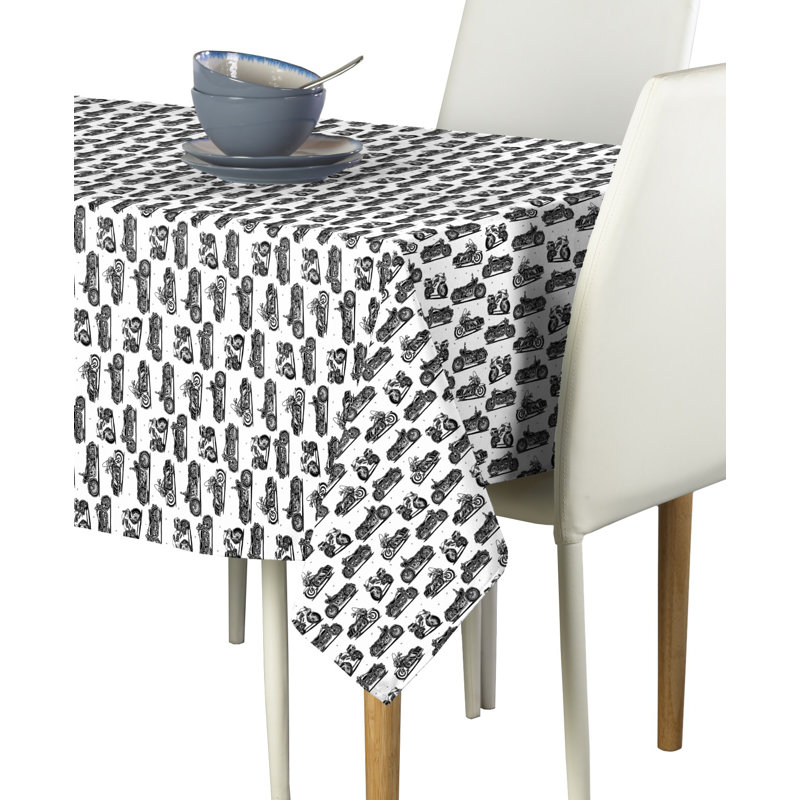 Ehren Geometric Tablecloth, 120" x 60"