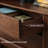 Black Walnut TV Stand with Multiple Features