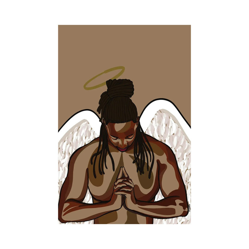 " Angel I " by NoelleRx, 26" H x 18" W x 1.5" D
