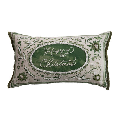 Coussin en coton et lin