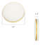 Plafonnier encastré à DEL commercial de 11 po blanc et or 24 W à intensité variable 5 CCT (ensemble de 1)-134698882