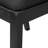 7-piece kitchen table set consists of a wooden table with top and 6 stackable chairs with Black Polyester Fabric - Wire-brushed Black-1279949009-1279949011