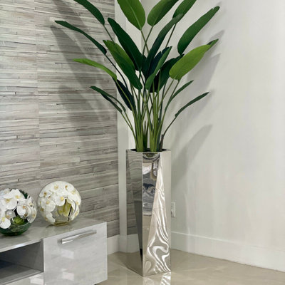 Vase de sol en acier inoxydable Prism