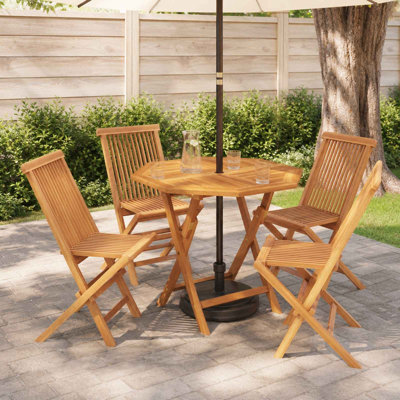 Solid Wood Patio Dining Set Table,
