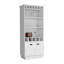 Bar 70 "avec support à vin, armoire en verre supérieure, trois tablettes de rangement ouvertes et une armoire-1184032750