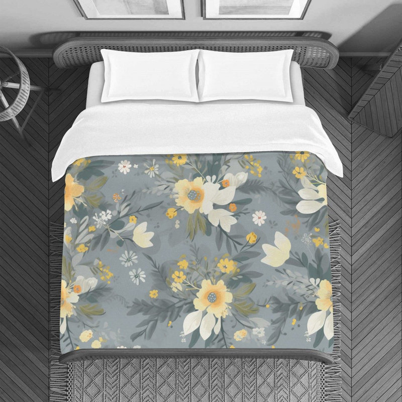 Housse de couette en microfibre Botanical, Housse de couette très grand
