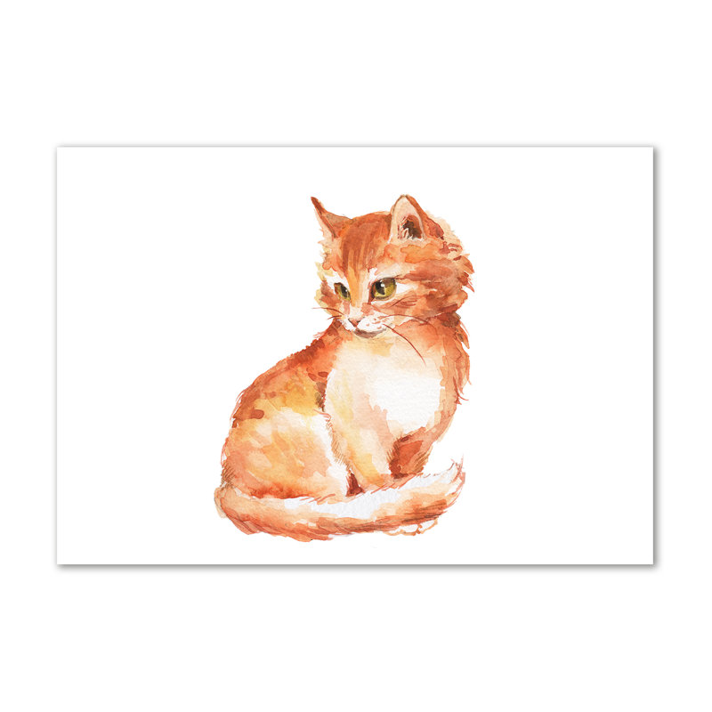 Red Cat - Wrapped Canvas Print