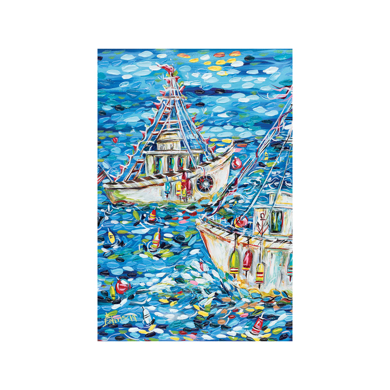 Fisherman's Life by Estelle Grengs - Print on Canvas, 66.04 cm H x 45.72 cm W x 1.91 cm D, Wrapped Canvas