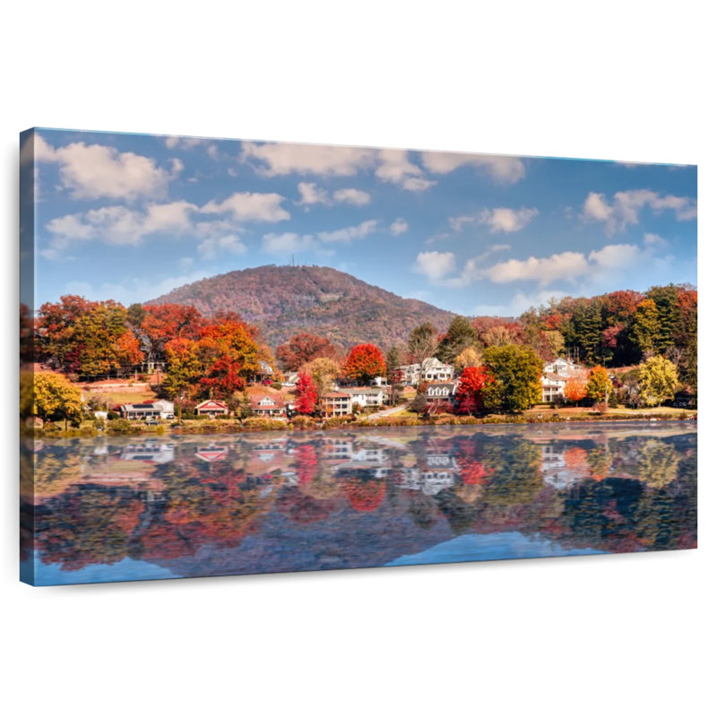 Lac Kavia Junaluska en automne, H 30 po x l 45 po