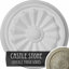 Médaillon de plafond Endurathane Olivia, 7 7/8 po x P 1 1/8 po (convient aux auvents jusqu'à 3 1/2 po)-2089709671