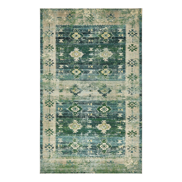 Ector Washable Geometric Indoor Rug