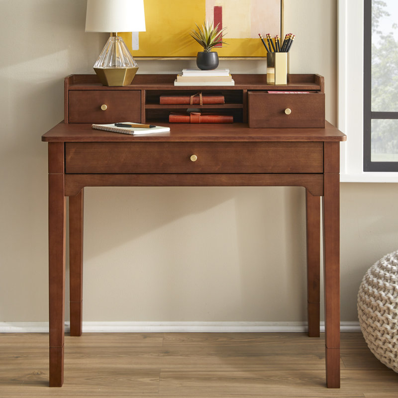 Bureau avec huche Keaton, Noyer
