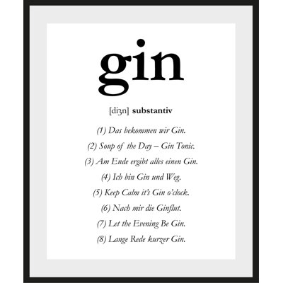 Text - Single Picture Frame Print