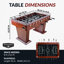 Table de babyfoot en bois 54,75 po Millennium