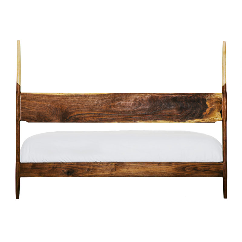 Dansk Solid Wood Bed, Queen, Walnut/Maple