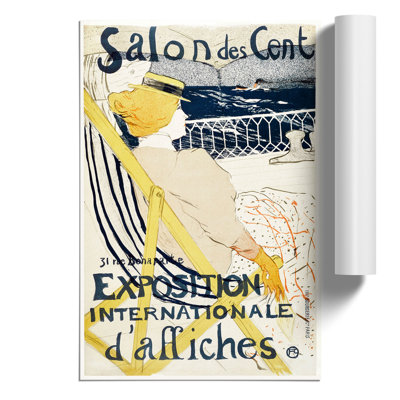 Salon Des Cent by Henri De Toulouse-Lautrec - No Frame Painting