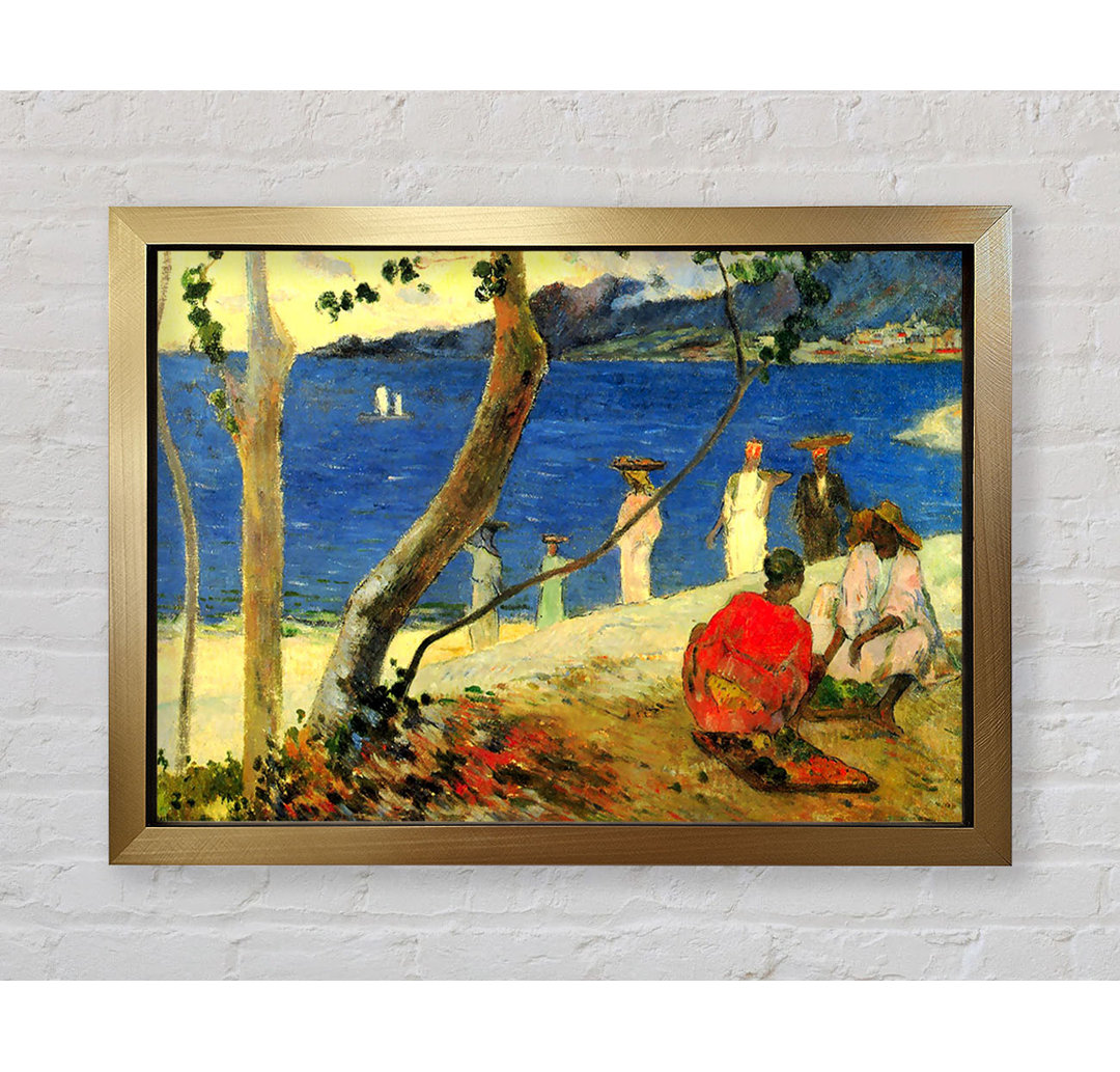 Gauguin Beach Scene - Einzelner Bilderrahmen Kunstdrucke