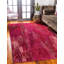 Tapis à motif géométrique magenta Meadow-40281903