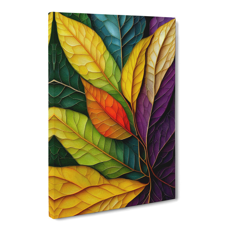 Yaya Ivy Leaf In Colour Vol.1 - Wrapped Canvas Print, 50cm H x 35cm W x 3cm D