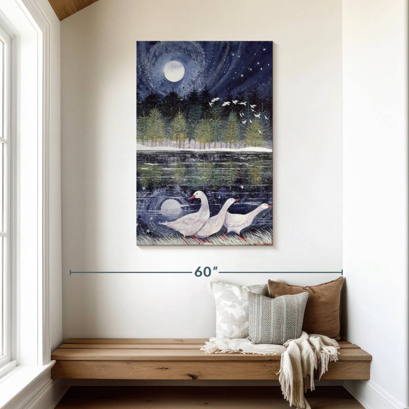 Brampt Snow Geese, 45" H x 30" W
