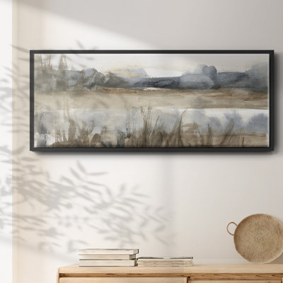 BlueGrey Marsh II- Framed Canvas