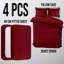 Microfiber/Polyester Striped Duvet Cover Set with Fitted Sheet Pillowcases -110204531-107098799