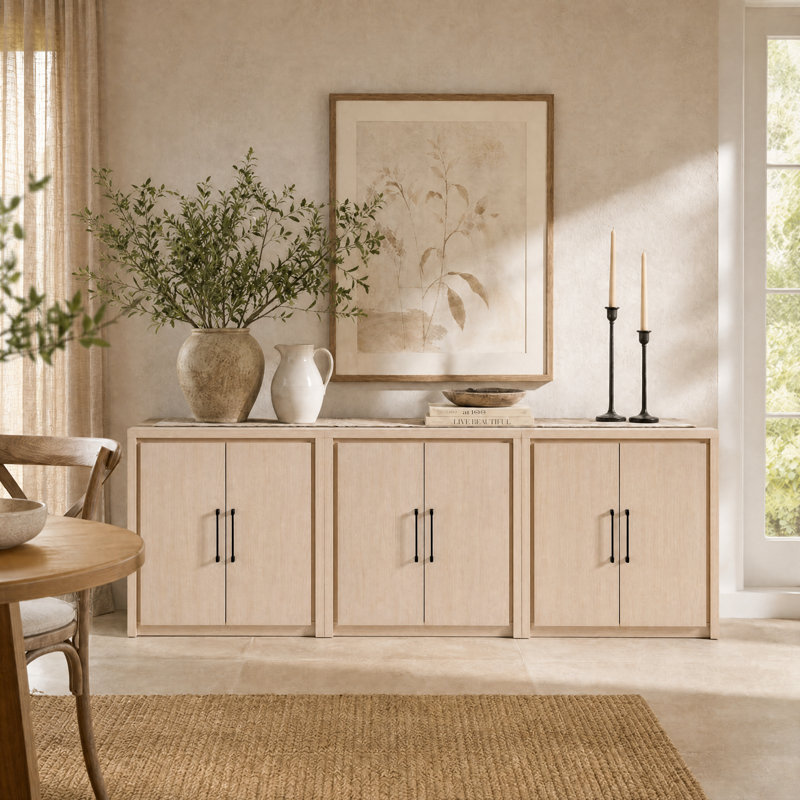 Lentz 167.6cm Sideboard, Ivory White